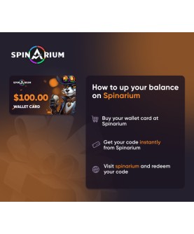 Spinarium.com $100 Wallet Card Code Key GLOBAL